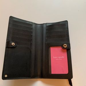 Kate Spade black bifold wallet